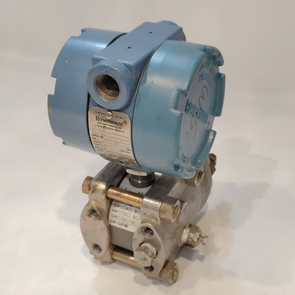 Rosemount 1151GP3E22 Pressure Transmitter 45VDC Max W.P. 30in Explosion Proof
