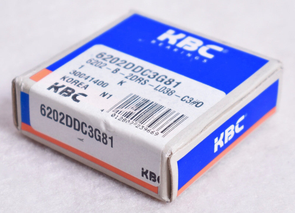 KBC Rubber Sealed Ball Bearing 6202DDC3G81 Factory Sealed