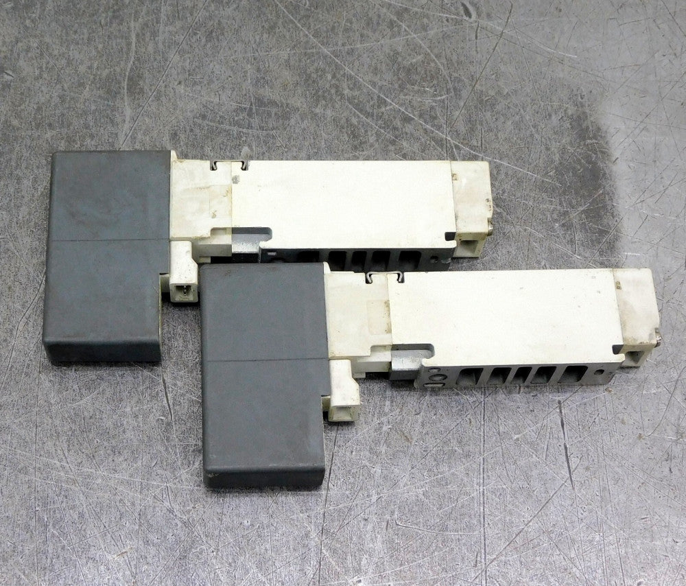 SMC VQC2100-5 Pneumatic Solenoid Valve Lot of Two (2)