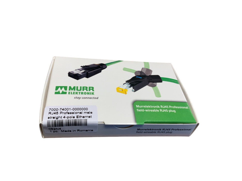 PACK 10 MURR ELEKTRONIK MALE 4 POLE ETHERNET CONNECTOR 7000-74001-0000000 RJ45