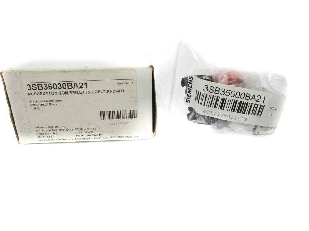 SIEMENS 3SB36030BA21 NSMP