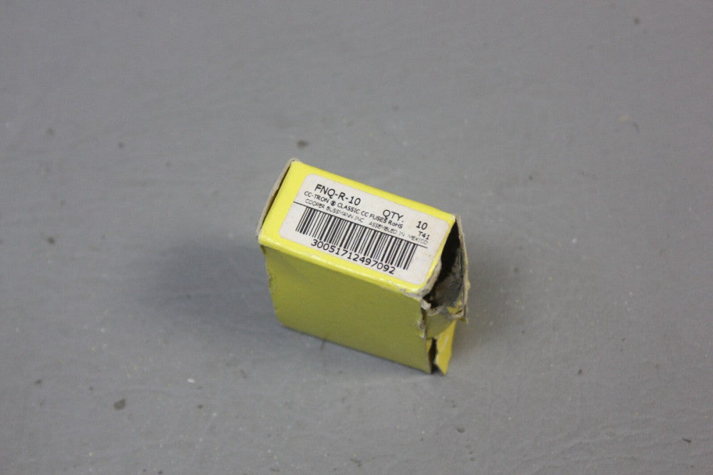 1 BOX OF 5 NEW BUSSMANN BUSS FNQ-R-10 FUSES