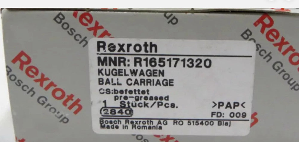 One Brand New REXROTH R165171320 slider guide rail