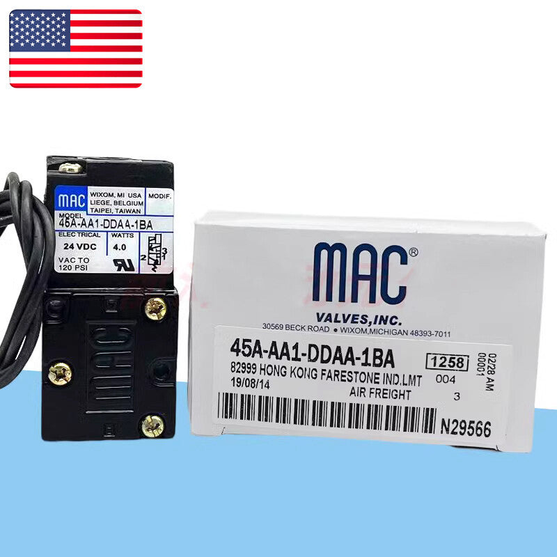 NEW MAC 45A-AA1-DDAA-1BA Solenoid Valve  - US Stock