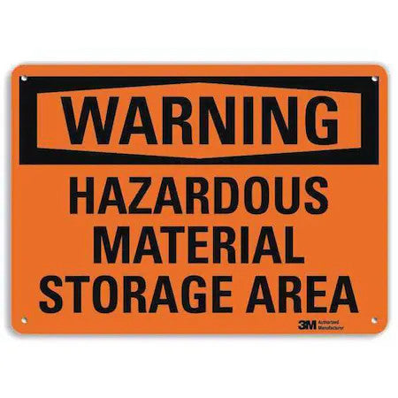 Lyle U6-1110-Ra_14X10 Warning Sign, 10 In H, 14 In W, Vertical Rectangle,
