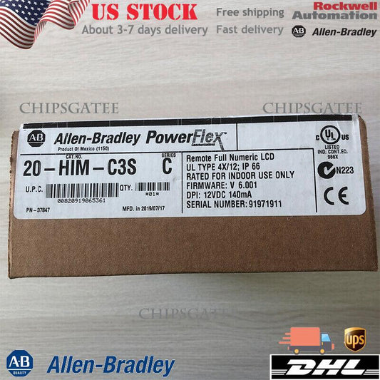 20-HIM-C3S New AB Factory Sealed PowerFlex Digital Speed Control HIM US Free Tax