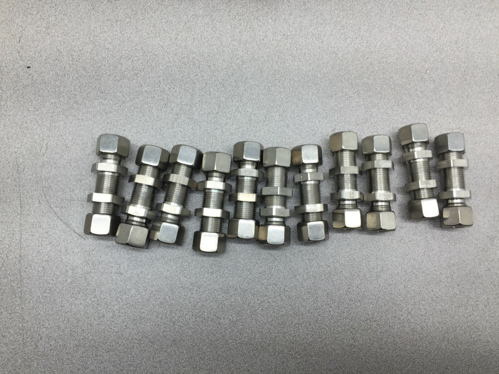 NEW NO BOX LOT OF 11 12MM TUBE SS BULKEHAD FITTINGS 12MM 721 FF-B