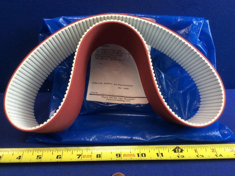GATES MECTROL 860MM AT5 X 75MM TIMING BELT, RED SPECIAL COVER URETHANE