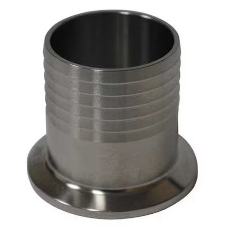 Zoro Select Eg14rt-6L2.0 2" Clamp X Hose Barb T316l Ss Hose Barb Adapter