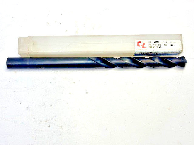 CHICAGO LATROBE DRILL BIT 19/32 IN HSS GP T/L DR. 105411910 TYPE 120