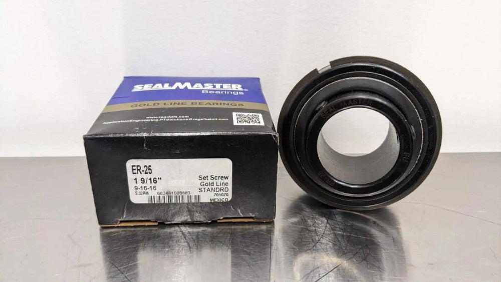 Sealmaster ER-25 Insert Bearing 1-9/16" ID Gold Line