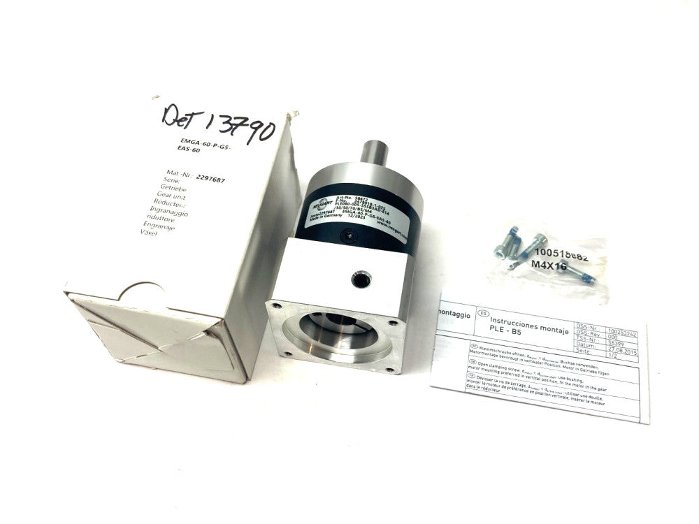 Festo EMGA-60-P-G5-EAS-60 Gear Unit 5:1 Ratio 13,000rpm 2297687