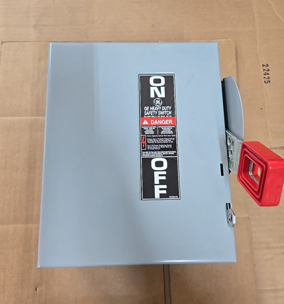 GE THN3361 Heavy Duty Safety Disconnect Switch 3P 30A 600V Type 1 - NNB