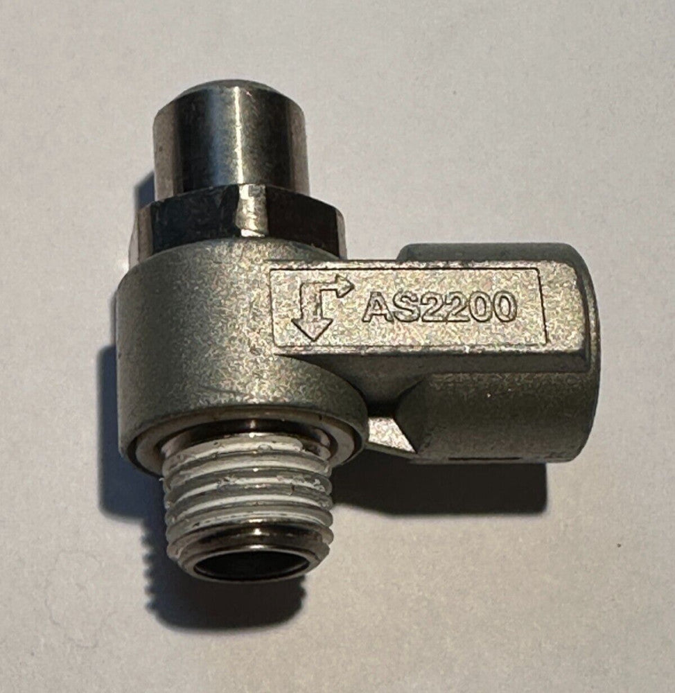 SMC AS2200-F02-SD Flow Speed Control Valve Meter Out R 1/4 Threads (Lot of 2)