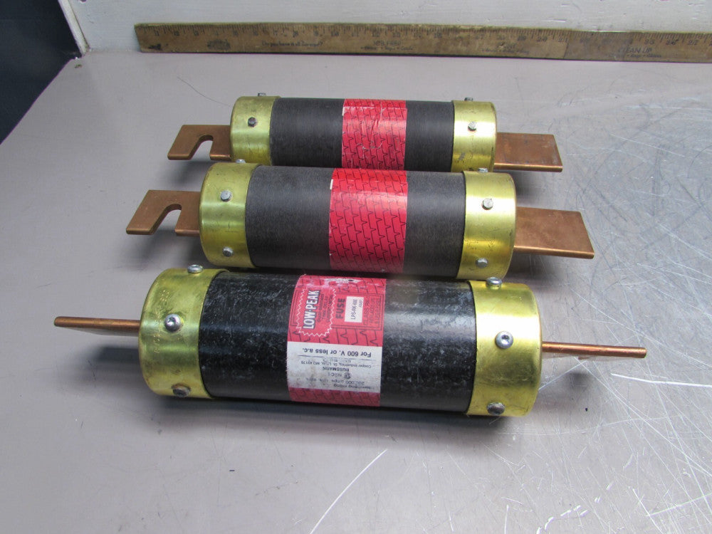 3 - BUSSMANN LPS-RK-600, LO-PEAK FUSES, T-DLY, D-E ,600V/600A, RK1, MAKE OFFER!