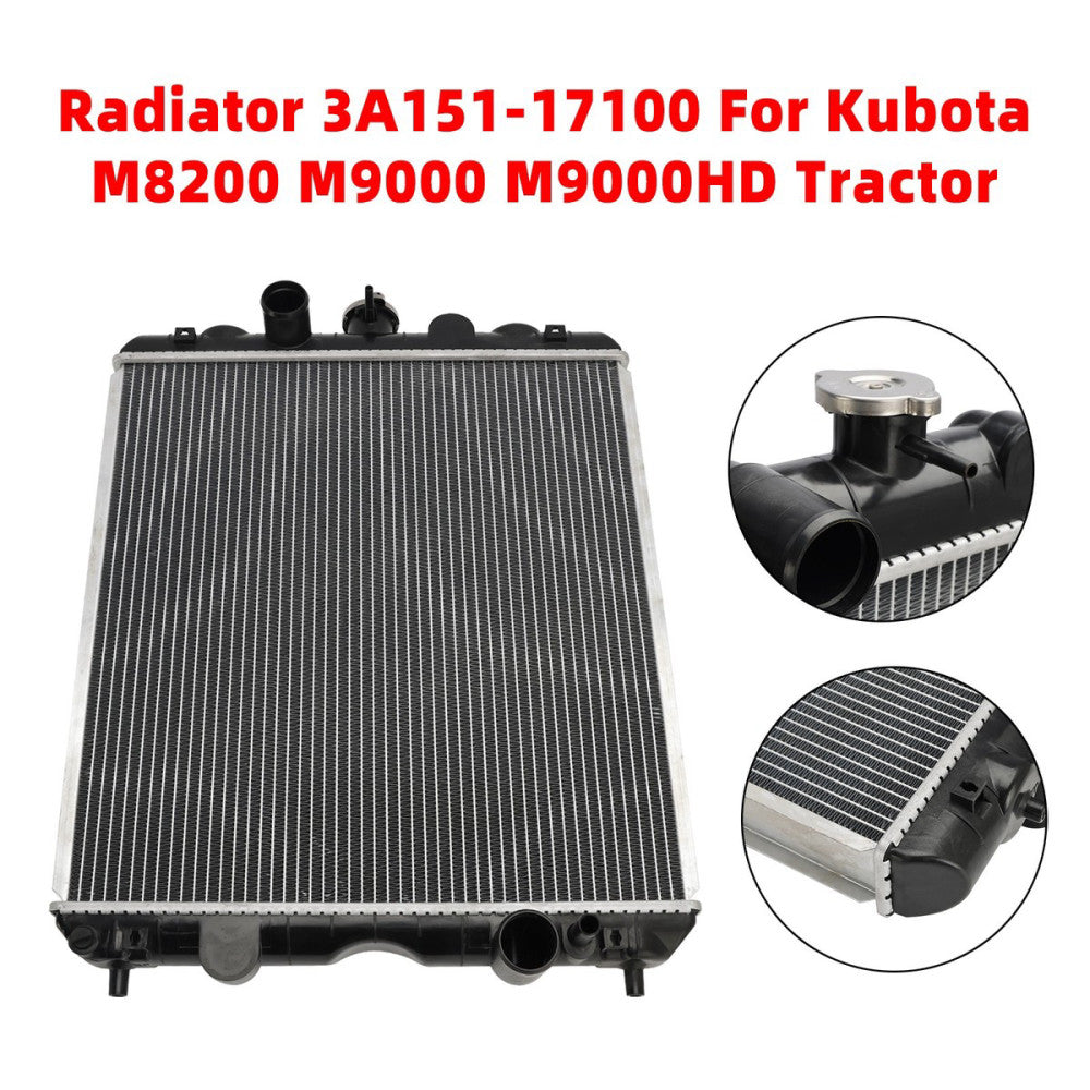 3A751-17100 Radiator For Kubota M8200 M9000 M9000HD M6800HDC M6800S Tractor.