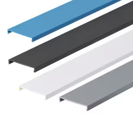 PANDUIT C3IB6 Flushed Duct Cover, PVC, 3" x 1' (6-Pack), Intrinsic Blue