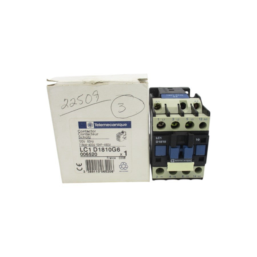 TELEMECANIQUE LC1D1810G6 120V NSMP