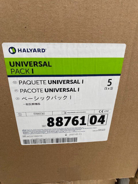 *5-Packs* Halyard Universal Pack I For Surgical Procedure Sterile 88761