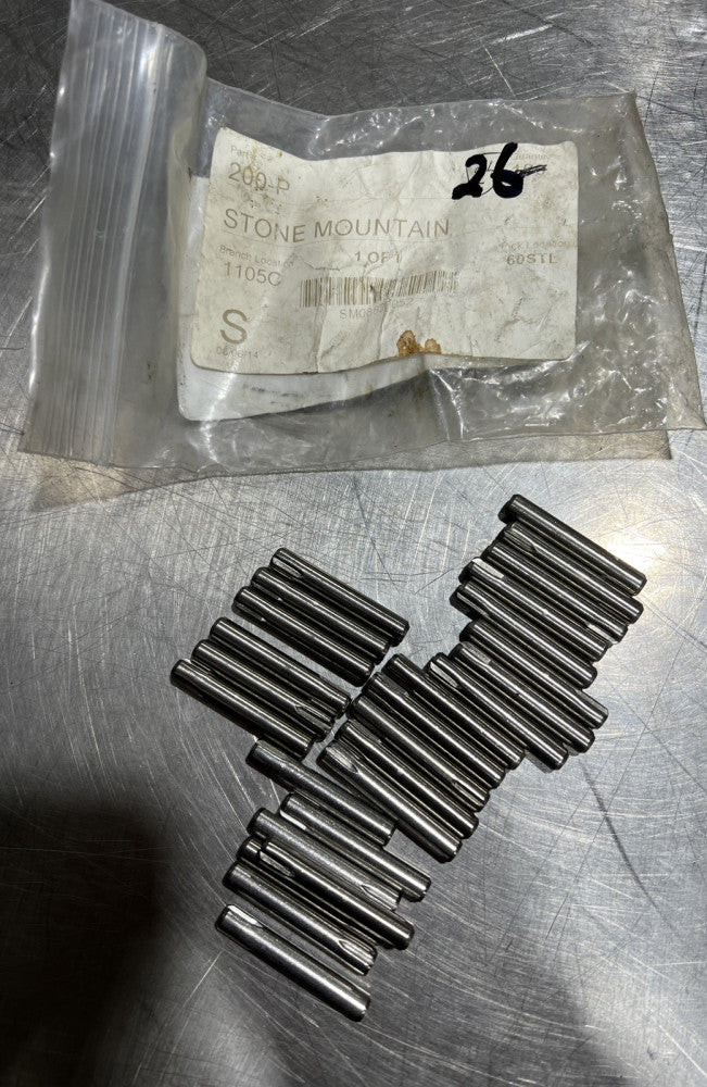 Dixon 200-P Pin .248/.246 x .260/.256 x 1 1/2 LG (Pack of 26) Partial Case Nos