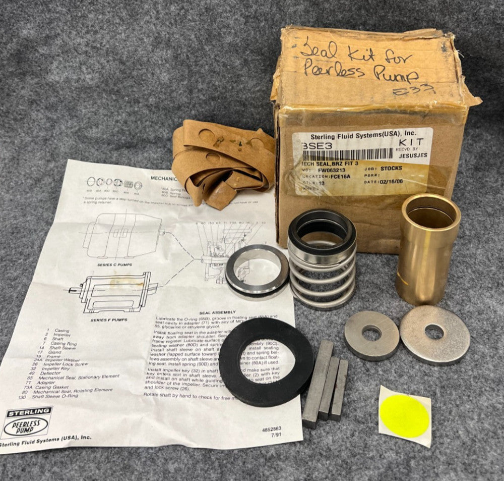 STERLING FLUID SYSTEMS BSE3 PEERLESS SEAL PUMP KIT