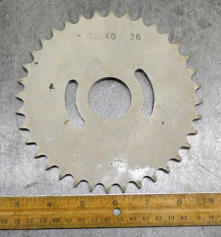 Martin 40A36 A-Plate Roller Chain Sprocket #40 36 Teeth 1-1/2" Bore
