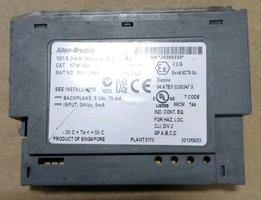 Allen Bradley 1734-IB8 Series D PLC MODULE F71