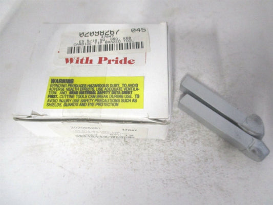 (47047) 5/16 x 5/16" OAL Carbide Shank Threading Single Point Tool Bit - Qty 2