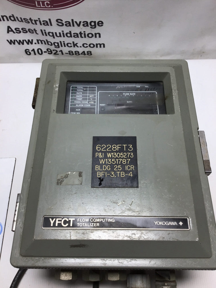 Yokogawa YFCT-3AA4-A1A*B Flow Computing Totalizer 20-130VDC 80-138VAC 47-63Hz