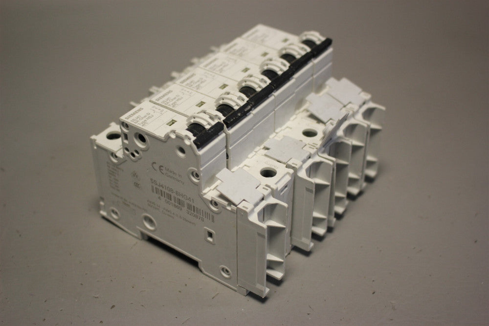 Lot of 6 Unused SIEMENS CIRCUIT BREAKER 5SJ4108-8HG41