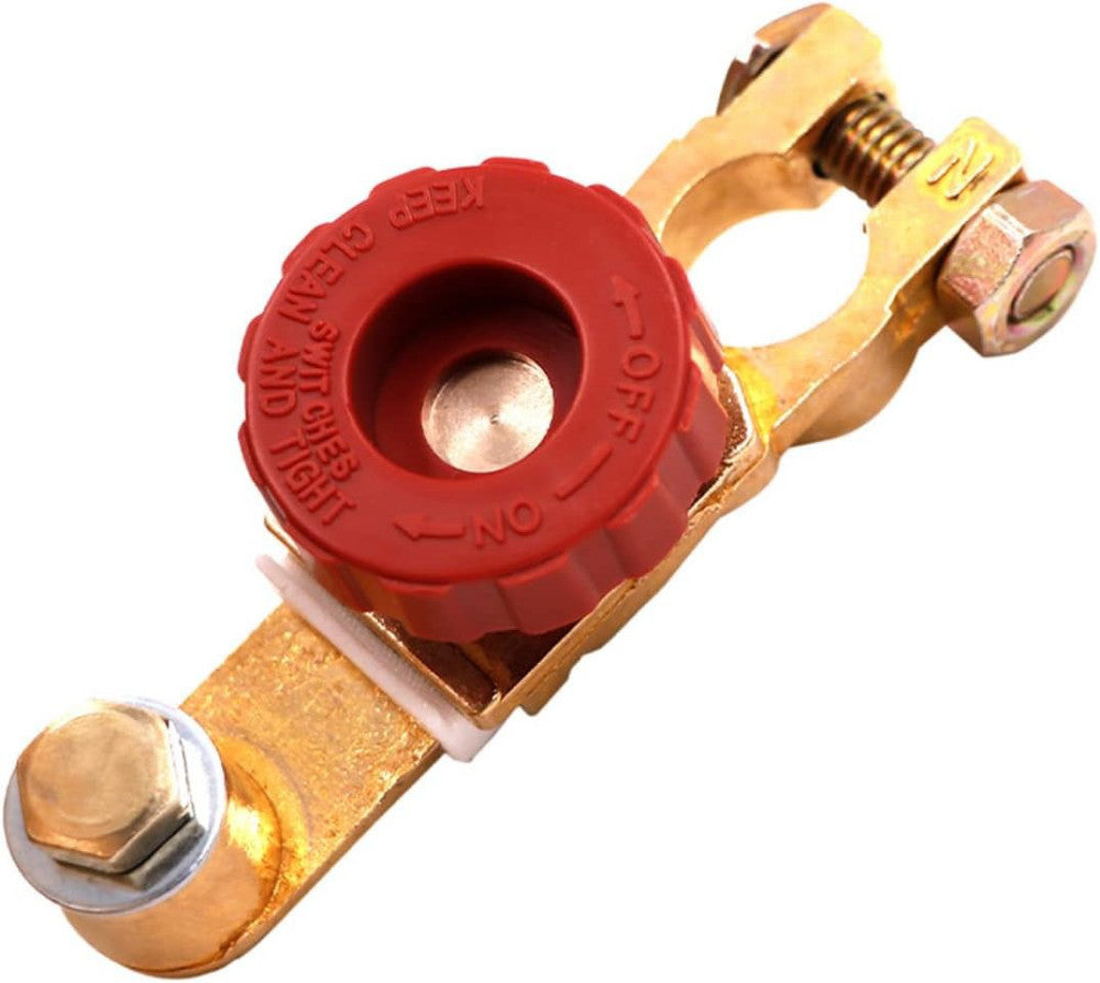 Top Post Battery Disconnect Switch - Quick Cut Off Red 