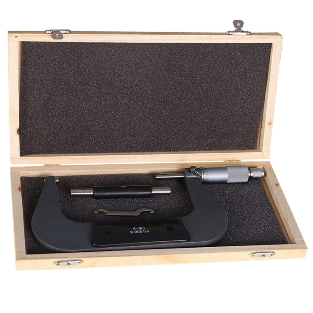 4-5" Precision Outside Micrometer 0.0001" Carbide Tipped for Precision Measur...