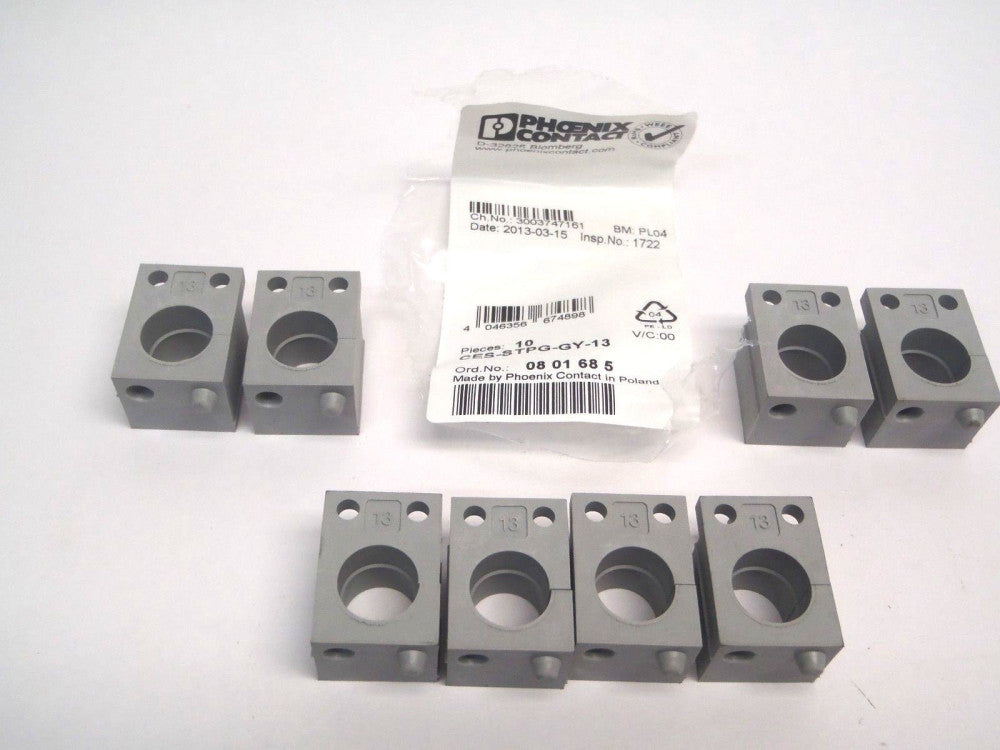 Phoenix Contact 0801685 CES-LTPG-GY-13 Cable Sleeve Gray 13mm LOT OF 8