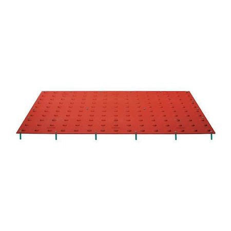 Tuftile Tt2460-Sa-Brd-1 Ada Warning Pad Polymer Red, 2 Ft W X 5 Ft L, 7/16 In