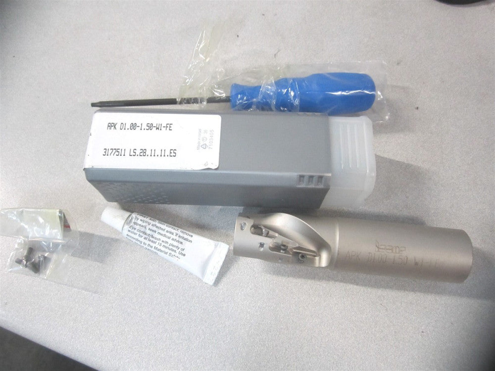 Iscar (3100274) APK-D1.00-1.50-W1.00FE 4-1/4" Indexable Square-Shoulder End Mill
