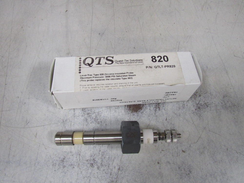 QUEST-TEC SOLUTION LEVEL-TRAC TYPE-820 QTLT-PR820 ZIRCONIA INSULATED PROBE NIB !