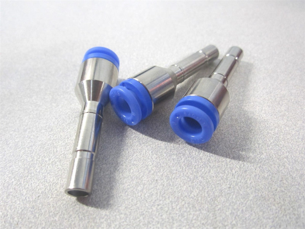 SMC Pneumatics (KCH06-99) 6.00 mm 145 psi Push-to- Connect Fitting - Lot of 3