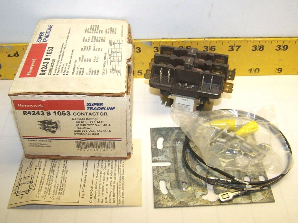 New Honeywell Super Tradeline Contactor 277/480/600 VAC 277 VAC Coil  R4243B1053