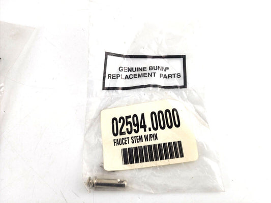 2pcs Bunn 02594.0000 Faucet Stem with Pin