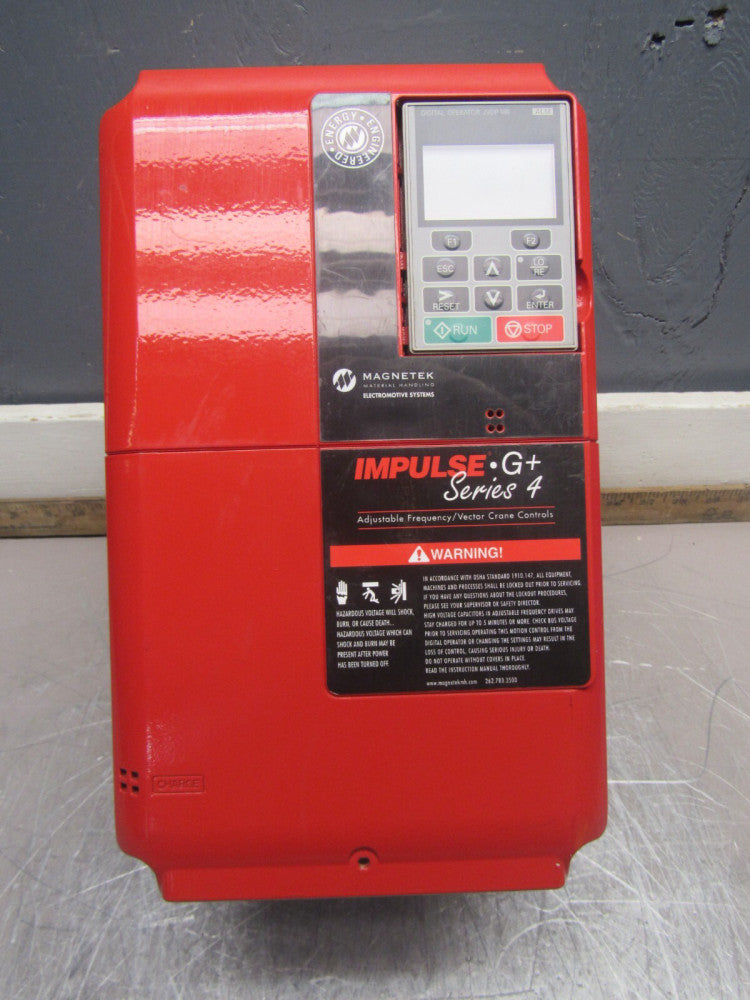 MAGNETEK IMPULSE-G+ SERIES-4 CIMR-AU4A0038AAA 460V 31A DRIVE NICE USED TAKEOUT !