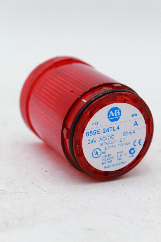 Allen-Bradley 855E-24TL4 24V AC/DC Red LED Stack Light