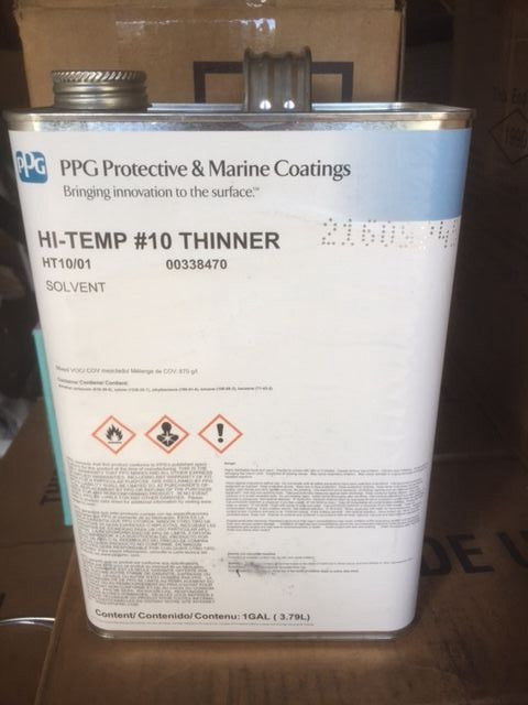 PPG Protective & Marine Coatings HI-TEMP #10 Thinner - 1 gallon (NEW)