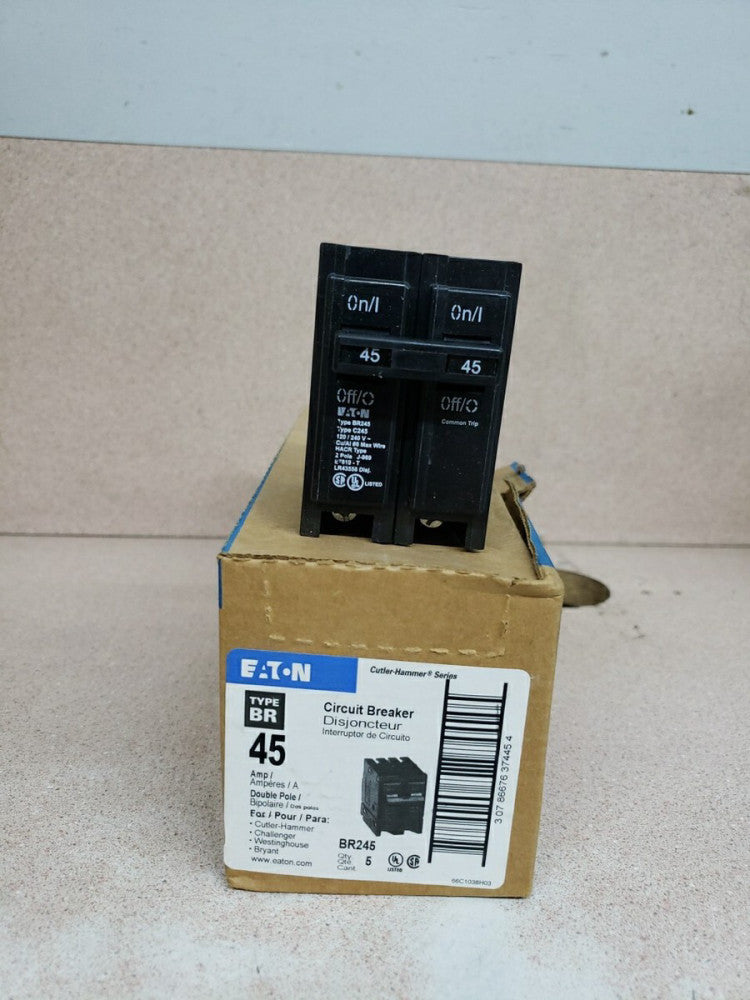 Eaton BR245 45 Amp Circuit Breaker Dual Pole - Brand New  ( A2-2C)