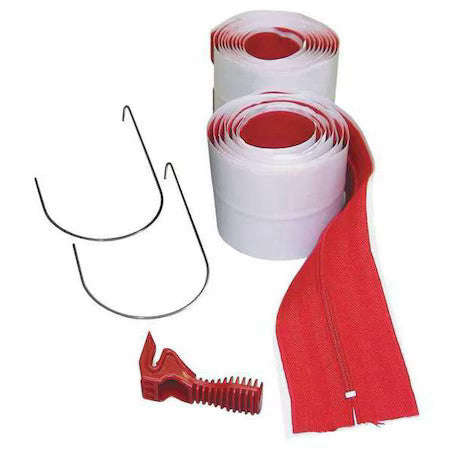 Zipwall Hdaz2 Zipwall Hd Self-Adhesive Zipper,Pk2