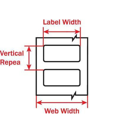 Brady Tht-18-402-5.2 White Paper Wire Marker, Tht-18-402-5.2