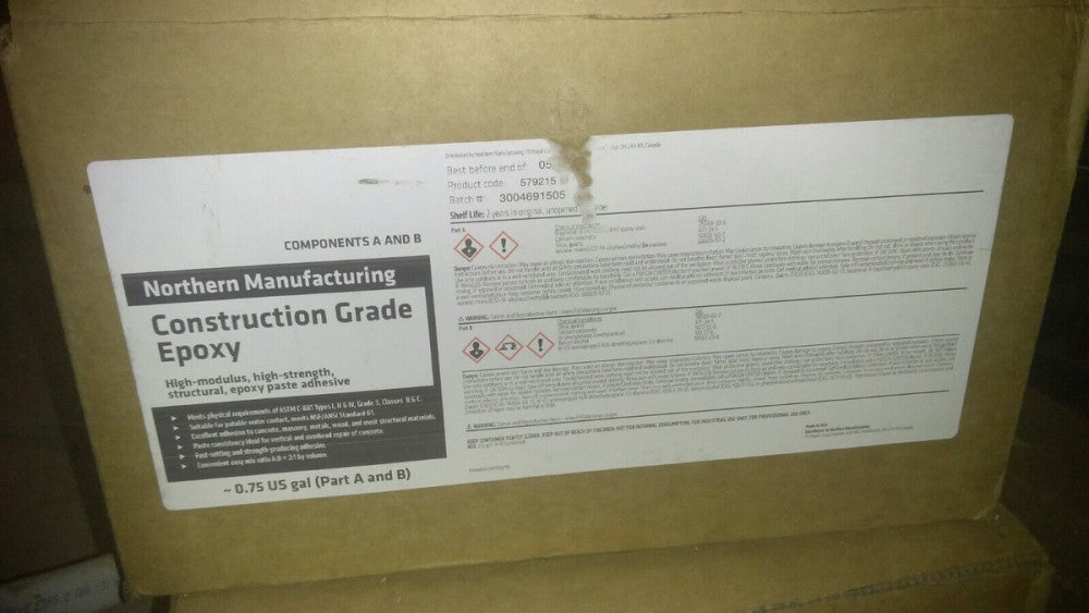 (A&B) NEW NORHTERN MANUFACTURING CONSTRUCTION GRADE EPOXY 579215