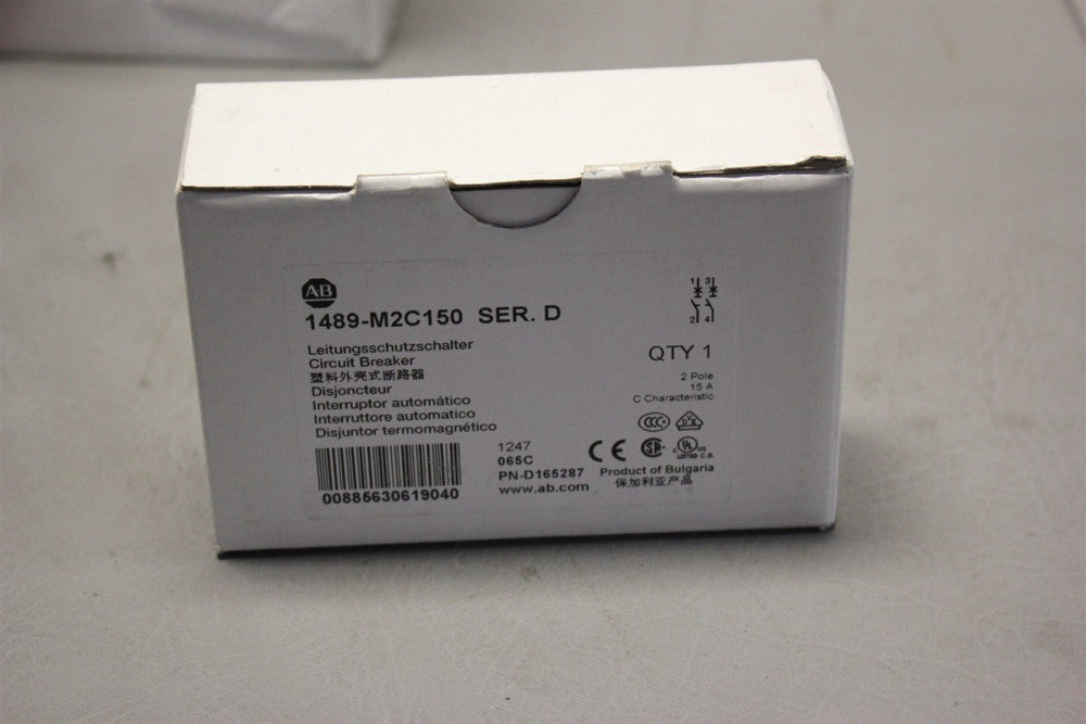 NEW ALLEN BRADLEY 15A CIRCUIT BREAKER 1489-M2C150 D