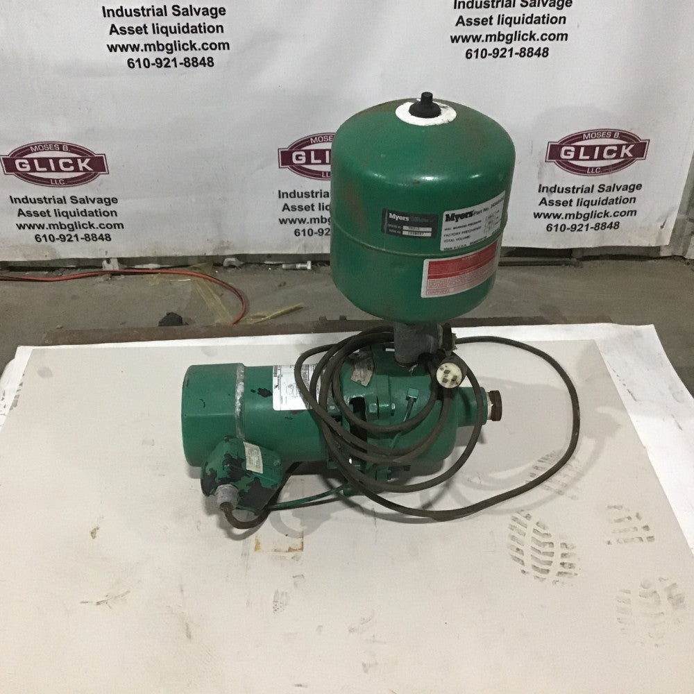 Myers HJ33S/TM3-2 Water Pump Max Pressure 100 PSI Total Volume 2.1 Gallons