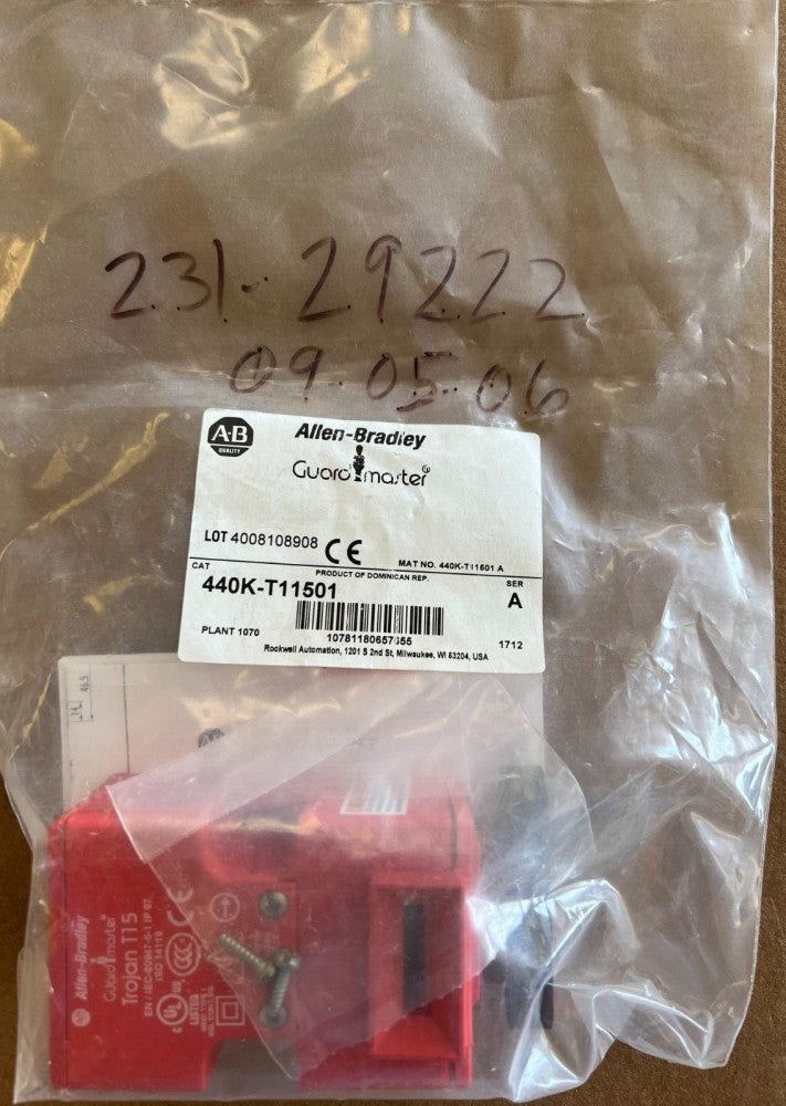 ALLEN BRADLEY, 440K-T11501, GUARDMASTER SAFETY INTERLOCK SWITCH, MAKE OFFER!