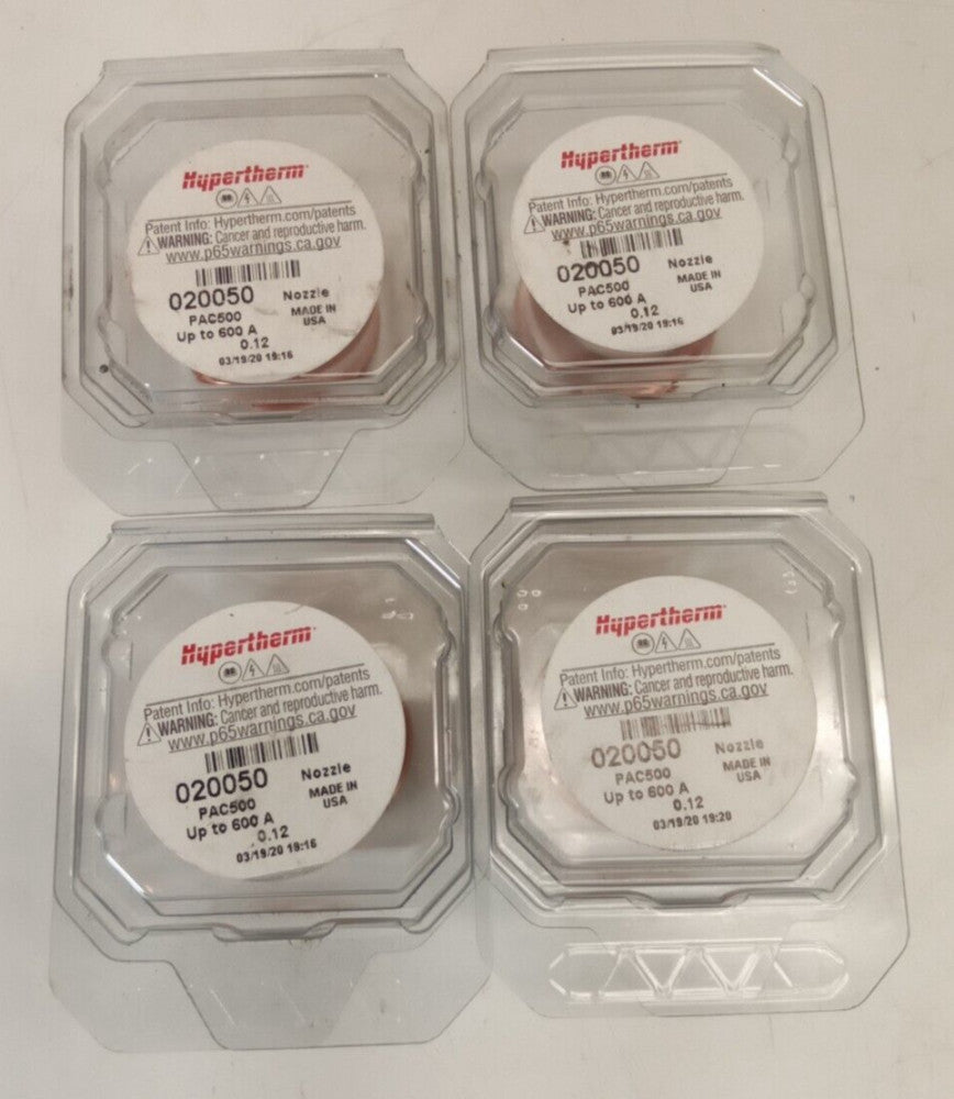 Hypertherm 020050 Nozzle (Lot of 4)